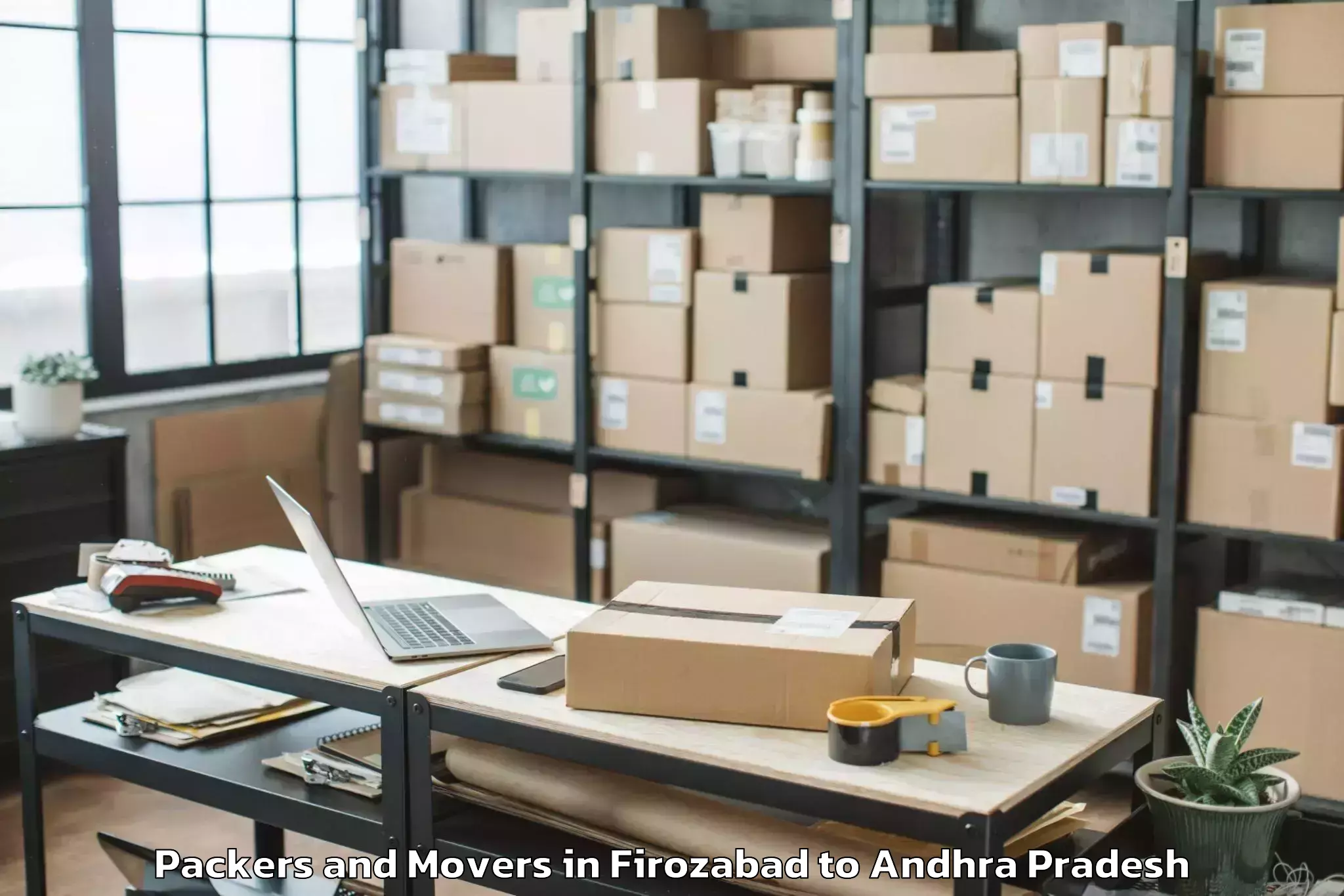 Professional Firozabad to Gudipalle Packers And Movers